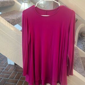 Eileen Fisher Fuschia long sleeve tunic